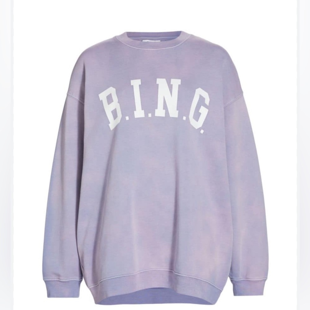 Anine Bing Purple Sweatshirt